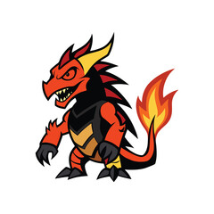 red dragon with a tattoo
