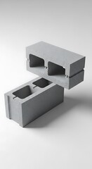Gray Concrete Building Blocks.