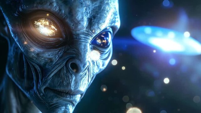 extraterrestrial being encounter with ufo in space