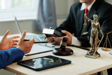The attorney advises the client about fair legal options.