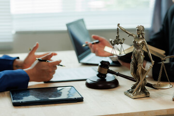 The attorney advises the client about fair legal options.