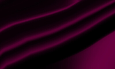 Magenta Fabric Folds with Diagonal Waves on Transparent Background