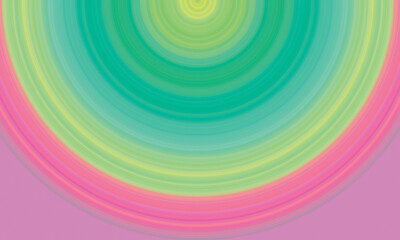 Fototapeta premium Vibrant concentric circles of pastel colors create a soothing, abstract gradient background.
