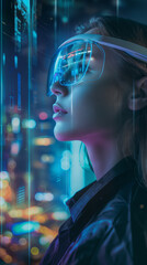 Futuristic artificial intelligence concept