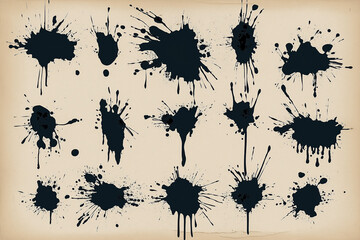 Ink Splatter for Grunge Design Elements
