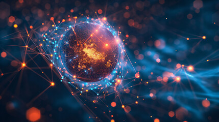 Futuristic artificial intelligence concept