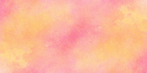 Warm watercolor abstract texture with soft gradient blend of pink, orange, and yellow for creative design use.