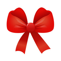 Lush Red Bow, Gift Decoration, Festive Element, Ribbon