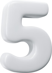 Fototapeta premium 3d Number 5