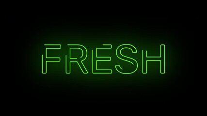 Fresh green writing animation with a running outline writing style shows dynamic neon lettering motion, modern glowing typography.