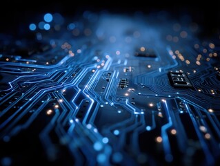 Close up of circuit board