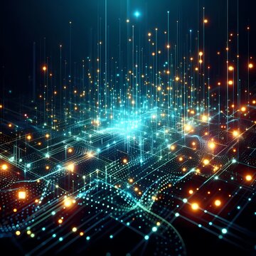 Minimal Scatter Graph with Glowing Dots