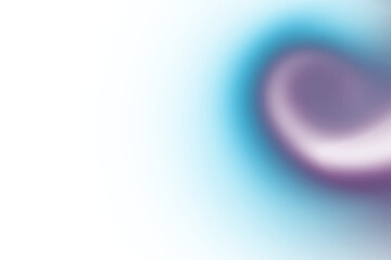Abstract blurry shape with blue and purple colors isolated on transparent background