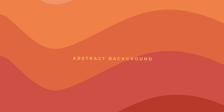 Smooth, flowing abstract background with organic wavy layers in warm orange and terracotta color palette.
