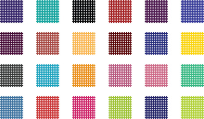 Colorful geometric grid pattern background set – vibrant abstract square texture collection for wallpaper, textile, packaging, web design and creative projects