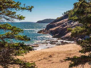 Beautiful Sand Beach Acadia National Park Maine