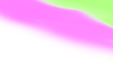 A vibrant abstract design featuring a gradient of purple and green against a stark black background, isolated on a transparent background.