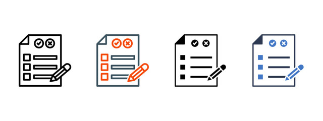 Client Survey multiple icon style vector illustration