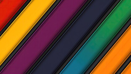 Diagonal stripes show gradients of primary, secondary colors