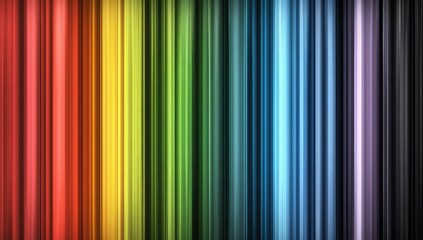 Rainbow spectrum of blurred vertical lines