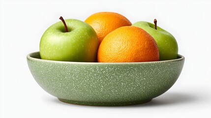 Fresh healthy fruit bowl with colorful apples and oranges vibrant natural produce for nutritious snack healthy eating and summer diet ideas