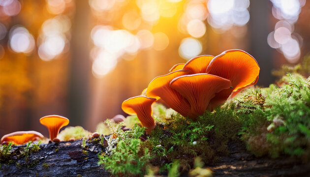 Edible Mushrooms Known As Wood Ear Jews Ear Or Jelly Ear Auricularia Auricula Judae In Autumnal Forest