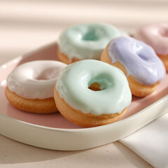 doughnuts with icing sugar