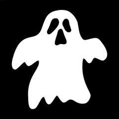 Cute Halloween Ghost Vector Illustration