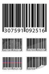 digital barcode for application to goods cartoon stock vector illustration isolated on white background