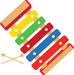 Kid Toy Xylophone Illustration