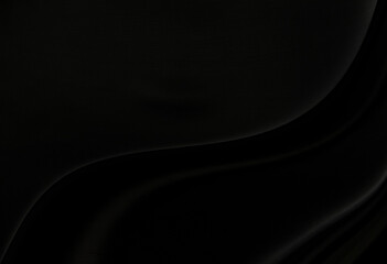 Black gray satin dark fabric texture luxurious shiny that is abstract silk cloth background with patterns soft waves blur beautiful.