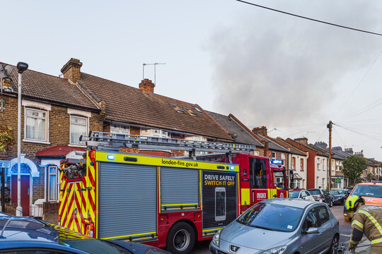 London Fire Brigade Responds to House Fire. London, UK, 15 June 2023