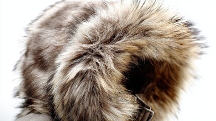 Fur-lined hood detail