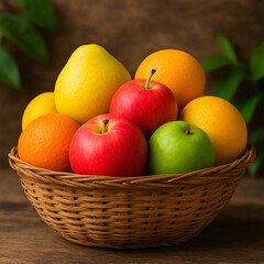 basket of fruits Ai Genreted photo 