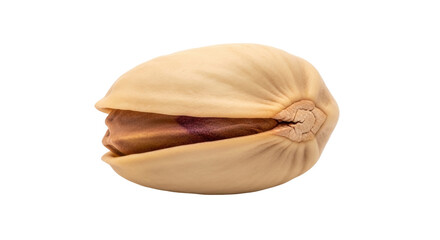 Isolated Pistachio nut on a seamless background, close-up, single edible seed snack food