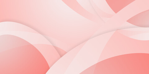 Illustration in the style of wave-shaped patterns with pink gradient for online work and presentations