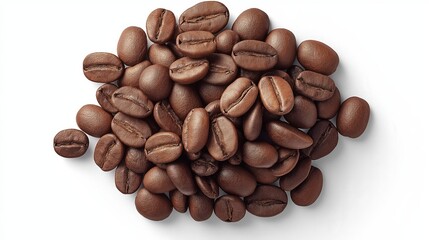 Naklejka premium Freshly Roasted Coffee Beans A Gourmet's Delight. Rich aroma and flavor, perfect for morning brew