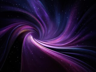 Obraz premium A purple and blue swirl with stars