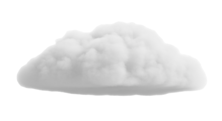Isolated fluffy cloud shape, cumulus cloud, nature meteorology elements, overcast climate