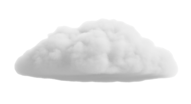 Isolated fluffy cloud shape, cumulus cloud, nature meteorology elements, overcast climate