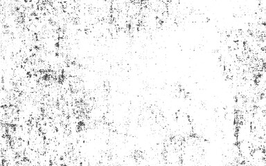 Abstract grunge texture effect, scratch and dust particle grain on white background.Monochrome noise of dust or dirt, printing errors for overlay in grunge technique. Vector BG.