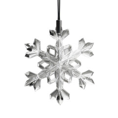 Clear Snowflake Hanging Ornament