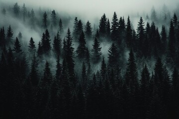 Stunning coastal coniferous forest located by Khutze Inlet.