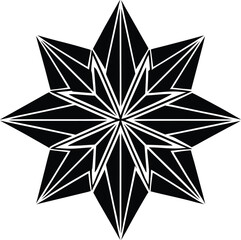 Abstract geometric pattern of interconnected lines and dots forming a futuristic network structure isolated on transparent background