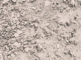 Soil and rocks as background