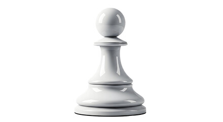 Elegant white pawn chess piece showcasing strategy and game play for board game enthusiasts and competitive thinkers