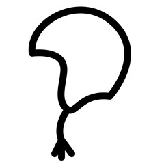 Christmas Hat Outline Icon