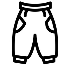 Outline Pants Icon