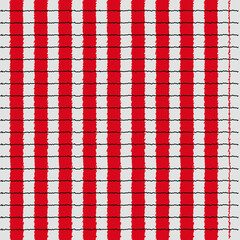 Red and white checkered pattern, scribbles lines pattern