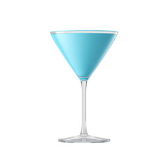 Vibrant cocktail glass icon a transparent graphic design